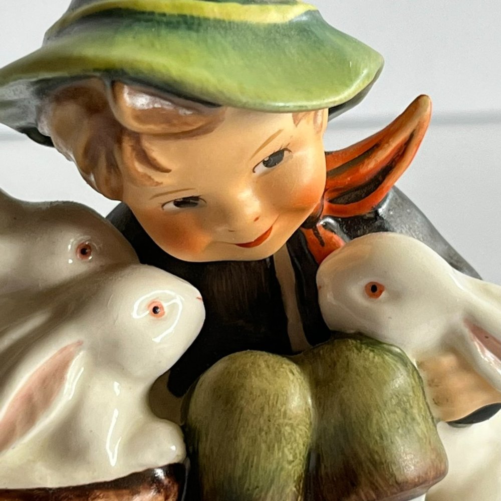 Vintage Hummel Goebel Boy Playing with Bunnies 1936 Figurine